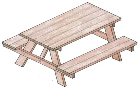 Picnic Table Drawing At Explore Collection Of