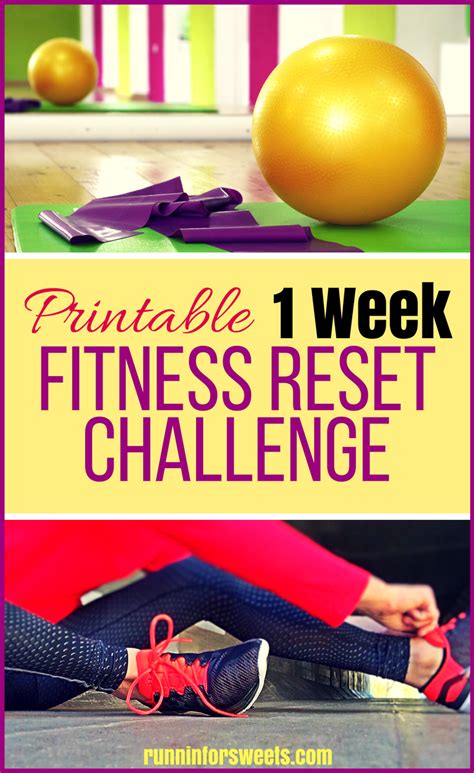 1 Week Fitness Reset Challenge Runnin For Sweets Health Challenge