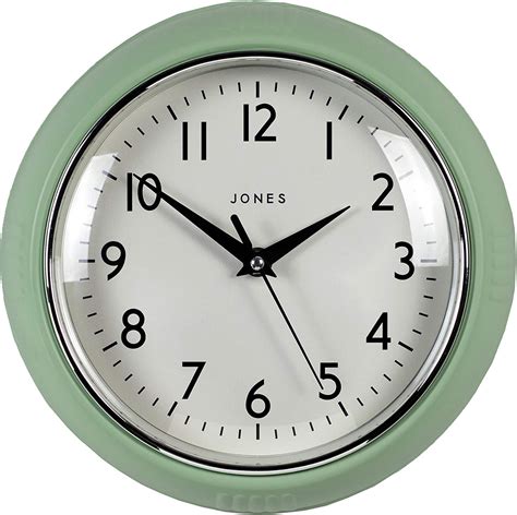 Jones Clocks Retro Wall Clock Perfect For Kitchen Home Bedroom Office