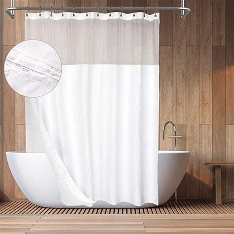 Barossa Design Hotel Style Cotton Shower Curtain With Snap