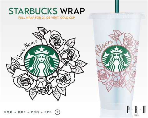 Free 199 Flower Starbucks Cup Svg Svg Png Eps Dxf File Free Download