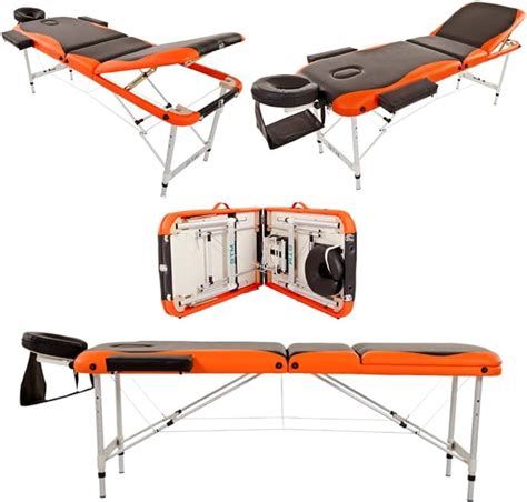 btm deluxe lightweight professional massage table aluminium beauty couch bed spa portable