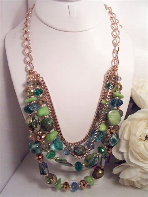 Greens And Turquoises Beaded Jewelry Designs Turquoise Professional Women Jewelery Necklaces