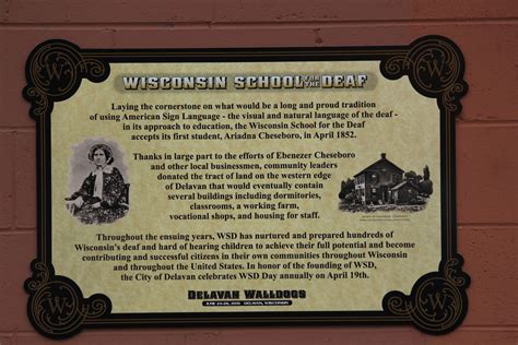 Wisconsin Historical Markers Wisconsin School For The Deaf