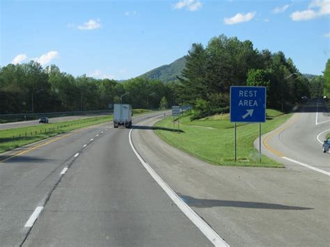 Virginia Interstate 77 Northbound Cross Country Roads