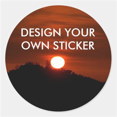 Design Your Own Stickers Sticker Zazzle