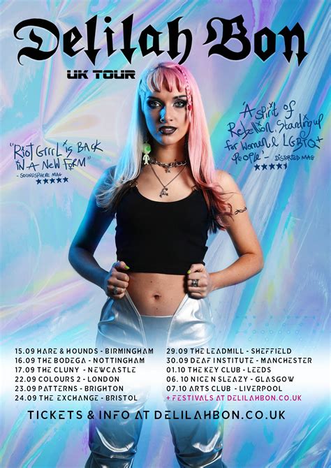 Delilah Bon Announces Uk Tour For September And October 2022 All About The Rock