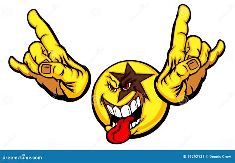 Rock Star Smiley Face Emoticon Stock Image Image 19292131