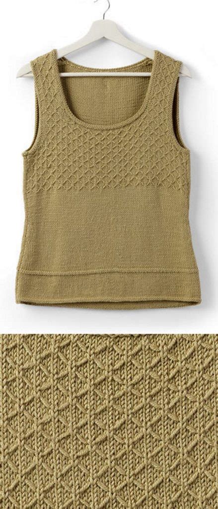Free Knitting Pattern For An Easy Womens Tank Top