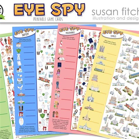Lds Eye Spy Printable Etsy