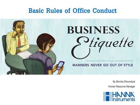 Workplace Etiquette And Manners