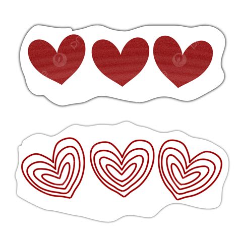 Love Cute Paper Torn Sticker Heart Sticker Love Clipart Ripped Paper