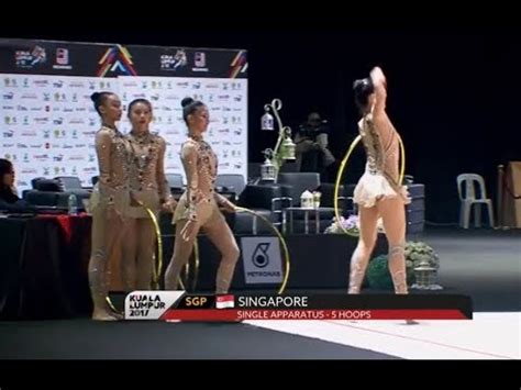 Singapore Hoops Rhythmic Gymnastics Single Appratus Sea Games