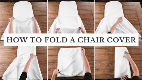 How To Fold A Chair Cover Tutorial Youtube
