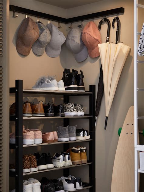 This Shoe Storage Rack Offers A Complete Storage And Display Solution