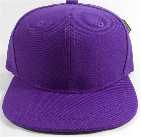 Kids Jr Plain Snapback Caps Wholesale Solid Purple