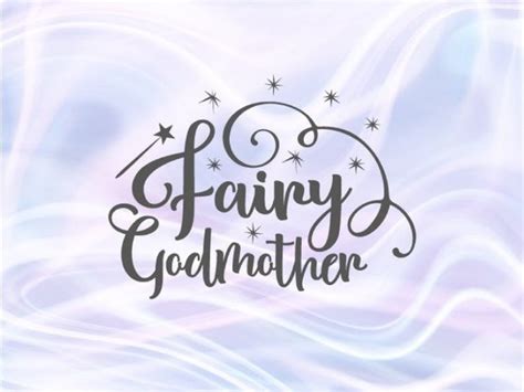 Fairy Godmother SVG Files for Cricut Shirt Word Print Silhouette Cut