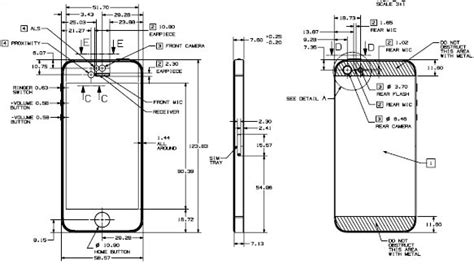 Iphone 5 Fully Dimensioned Design Drawing Available For All To See Imore