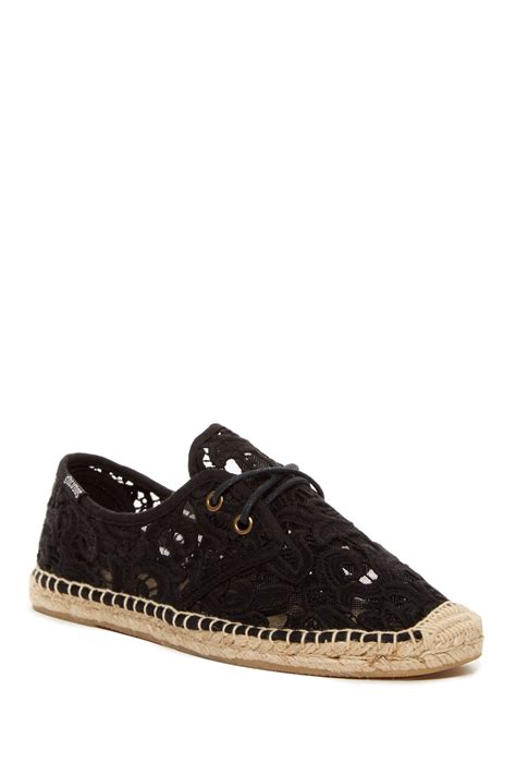 Lyst Soludos Espadrille Lace Up Derby In Black