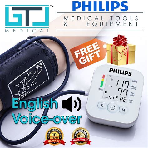 100 Original Philips Blood Pressure Monitor Automatic Voice Function