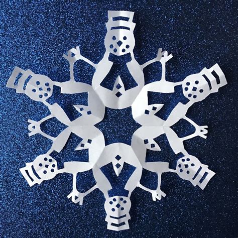 Snowman Pdf Paper Snowflake Patterns Snowmen Patterns Paper Snowflakes