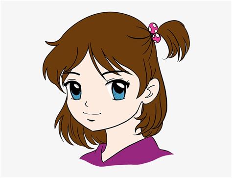 How To Draw Anime Girl Face Draw Girl Transparent Png 680x678
