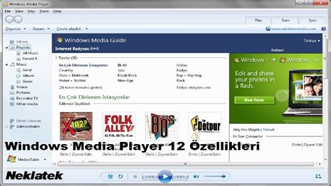 Windows Media Player 12 Özellikleri Youtube