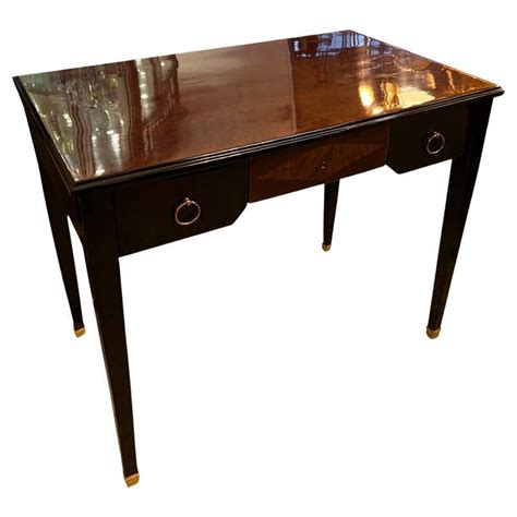 Oak Art Deco Desk With Bronze Handles For Sale At 1stdibs Art Deco