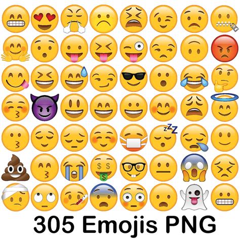 Png Only Emoji Clipart Emoji Smileys Smiley Vector Emojis Etsy España