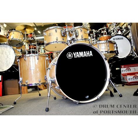 Yamaha Stage Custom Birch 5pc Drum Set W22 Bd Natural Wood Dcp