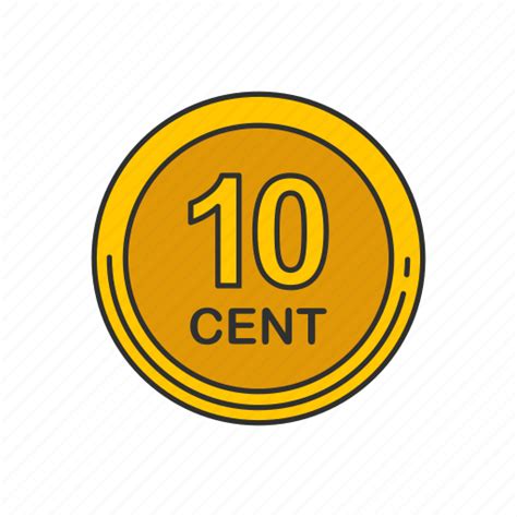 Cent Coin Money Ten Cent Icon