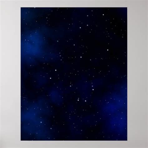 Dark Starry Night Sky Poster Uk
