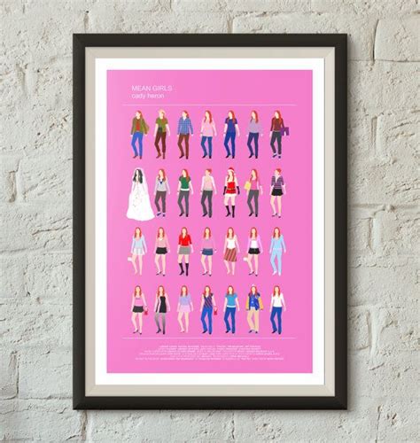 Mean Girls Minimalist Poster Lindsay Lohan As By Thefilmfreak Mean