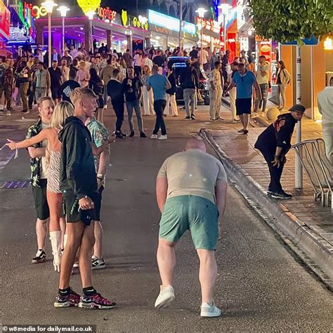 Tourist Sparks Fury After Strolling Around Majorca S Capital In Just Tight Green Swimming Trunks