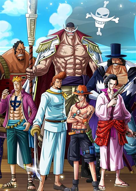 Whitebeard Pirates Poster Print By Onepiecetreasure Displate In