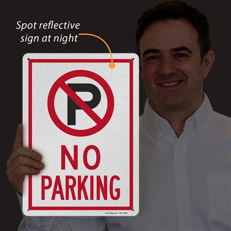 Buy Smartsign No Parking Sign With Symbol 10 X 14 Inches Eg