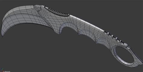 Karambitknifetopology2 Моделирование