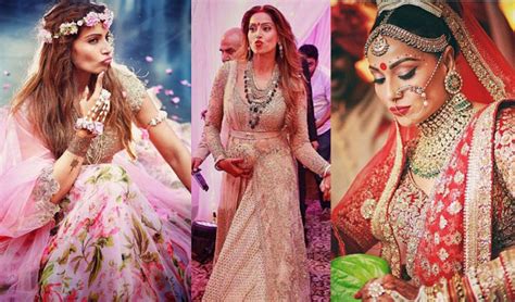 top 10 bollywood brides and their wedding day looks heart bows and makeup