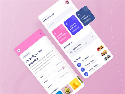 Project Management App ⏲ By Nazmi Javier ⚡️ On Dribbble
