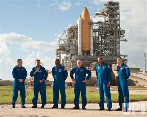 Photo Nasas Space Shuttle Atlantis Crew Interviewed In Florida