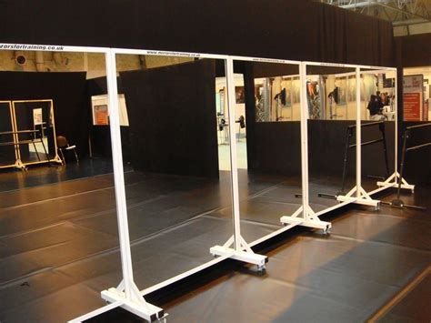 Purchase your dance studio mirrors from a specialized company, either in mirrors or in dance studio equipment. http://www.mirrorsfortraining.co.uk/galleries/portable ...