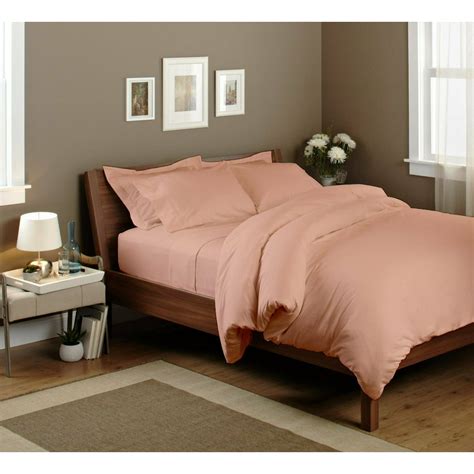 Micro Fiber Twin Xl Peach Fitted Bed Sheet 1 Pack Soft And Comfy