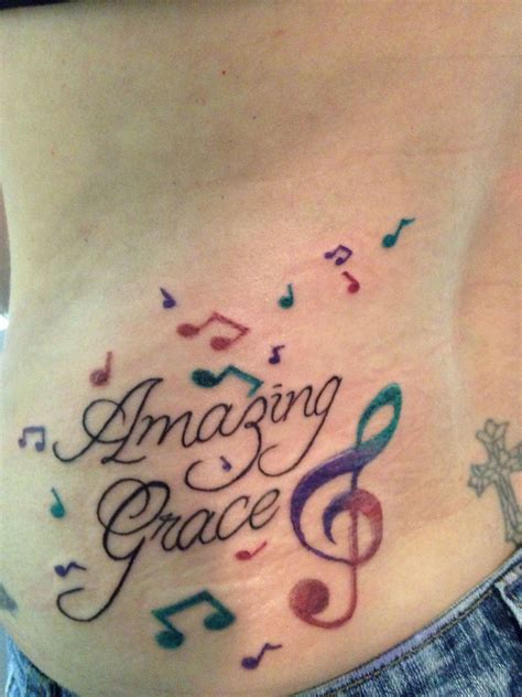 Amazing Grace Tattoo Just Had This Done On My Back Grace Tattoos