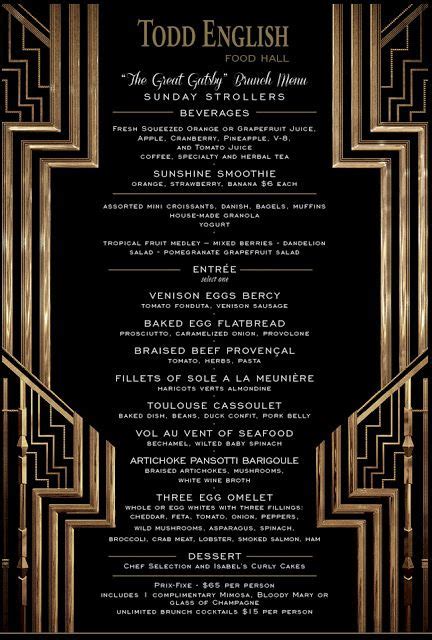 55 best christmas dinner menu ideas easy 20. Great Gatsby Menus | This menu from the Todd English Food ...