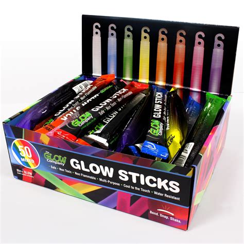 6 Glow Sticks Glo Sticks Uk