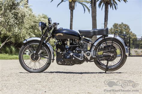 Motorbike Vincent Rapide Series C To Black Shadow Specification 1950