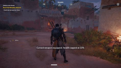 How To Fix Red Health Bar In Assassins Creed Origins Cursed Weapons Images