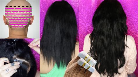 How To Apply Tape Hair Extensions Correctly At Home Save