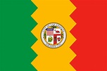 Ameryka: flaga i herb Los Angeles