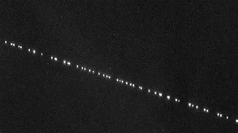 Viral Video Shows Spacex Starlink Satellites In Night Sky Over